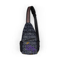 Urban Graffiti Chest Bag – Retro Pixel Pattern Sling Pack