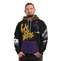 Monogram Repeat Fashion Hoodie – All-Over Print Casual Pullover