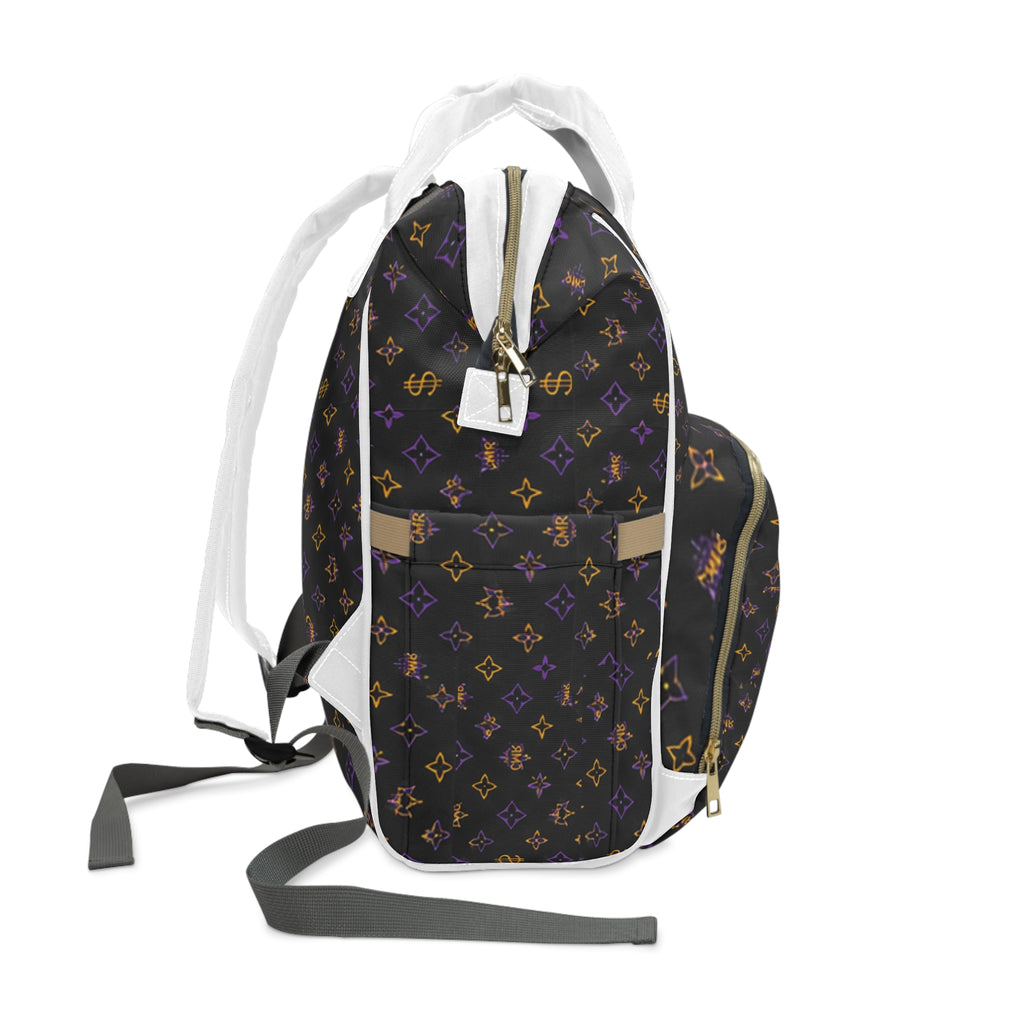 Luxury Multifunctional Diaper Bag Backpack — Waterproof Baby Changing Bag with Multiple Pockets