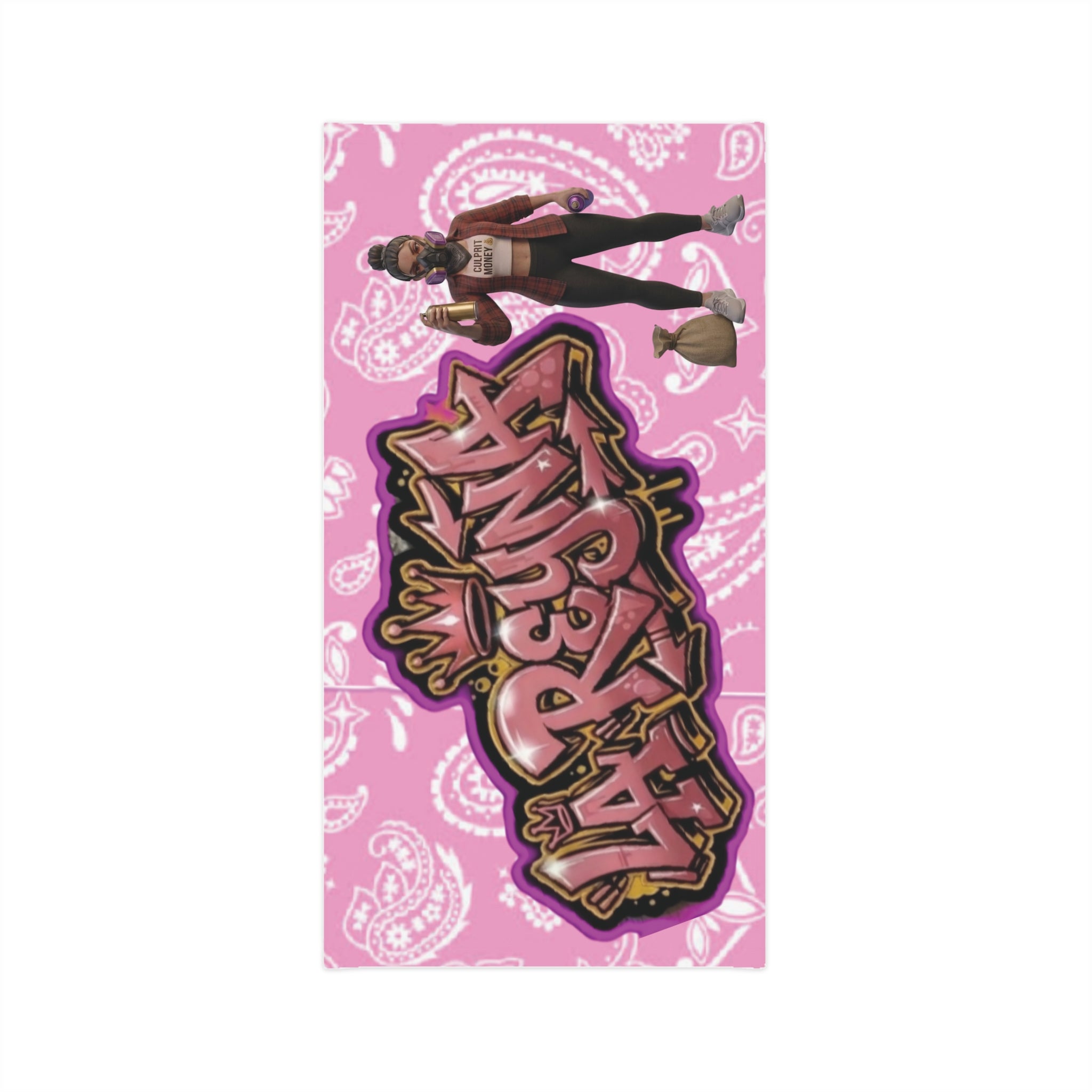 Pink Paisley Rapstreet Neck Gaiter — Urban Graffiti Face Covering