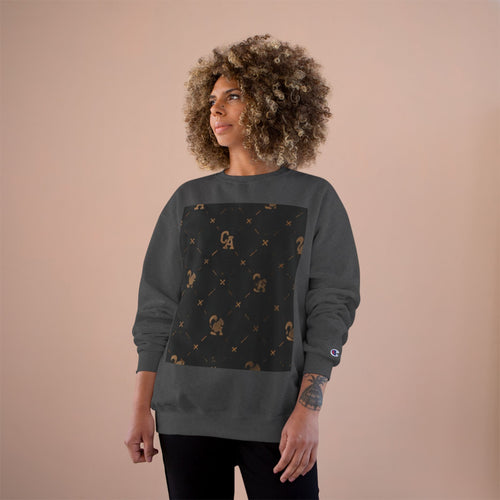 Champion Sweatshirt — Subtle Rust Fleck Square Graphic Crewneck