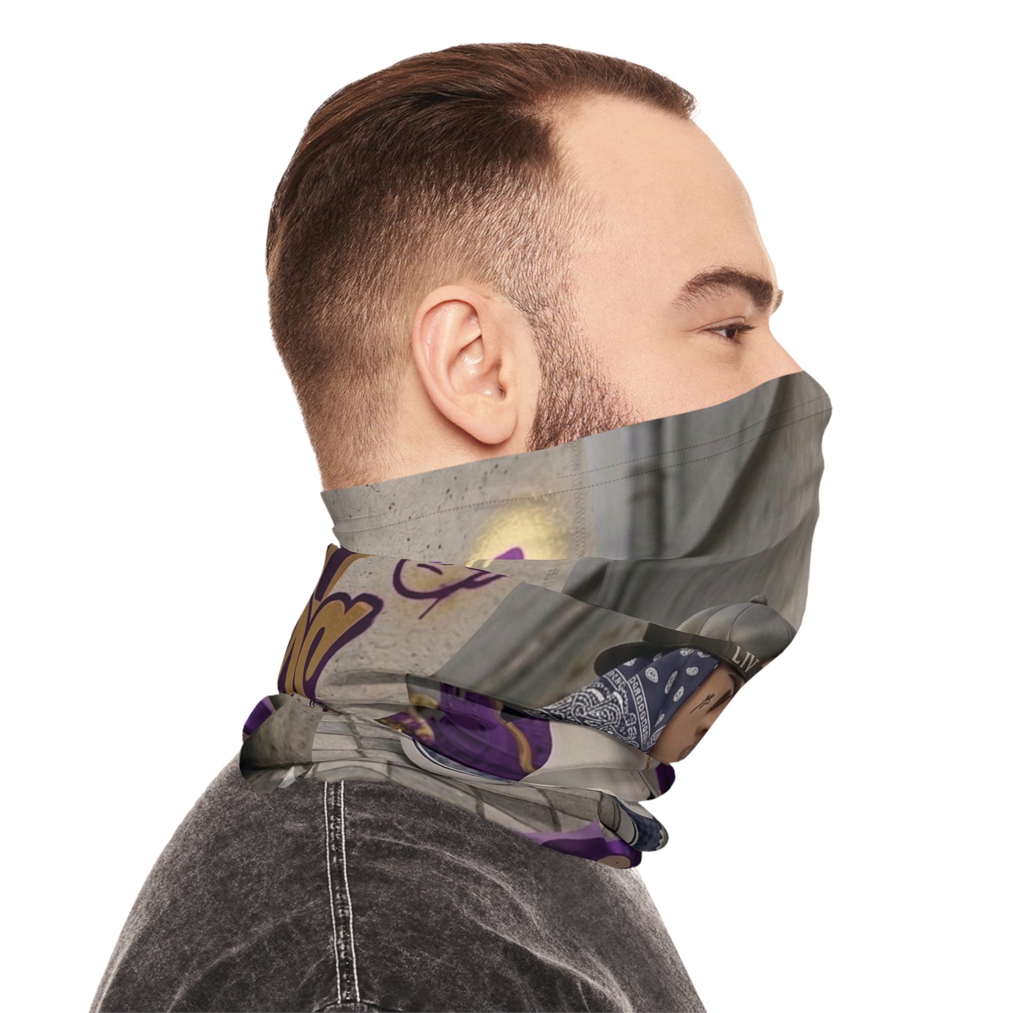 Neck Gaiter - 'Guilprit Money Records' Graffiti Bandana