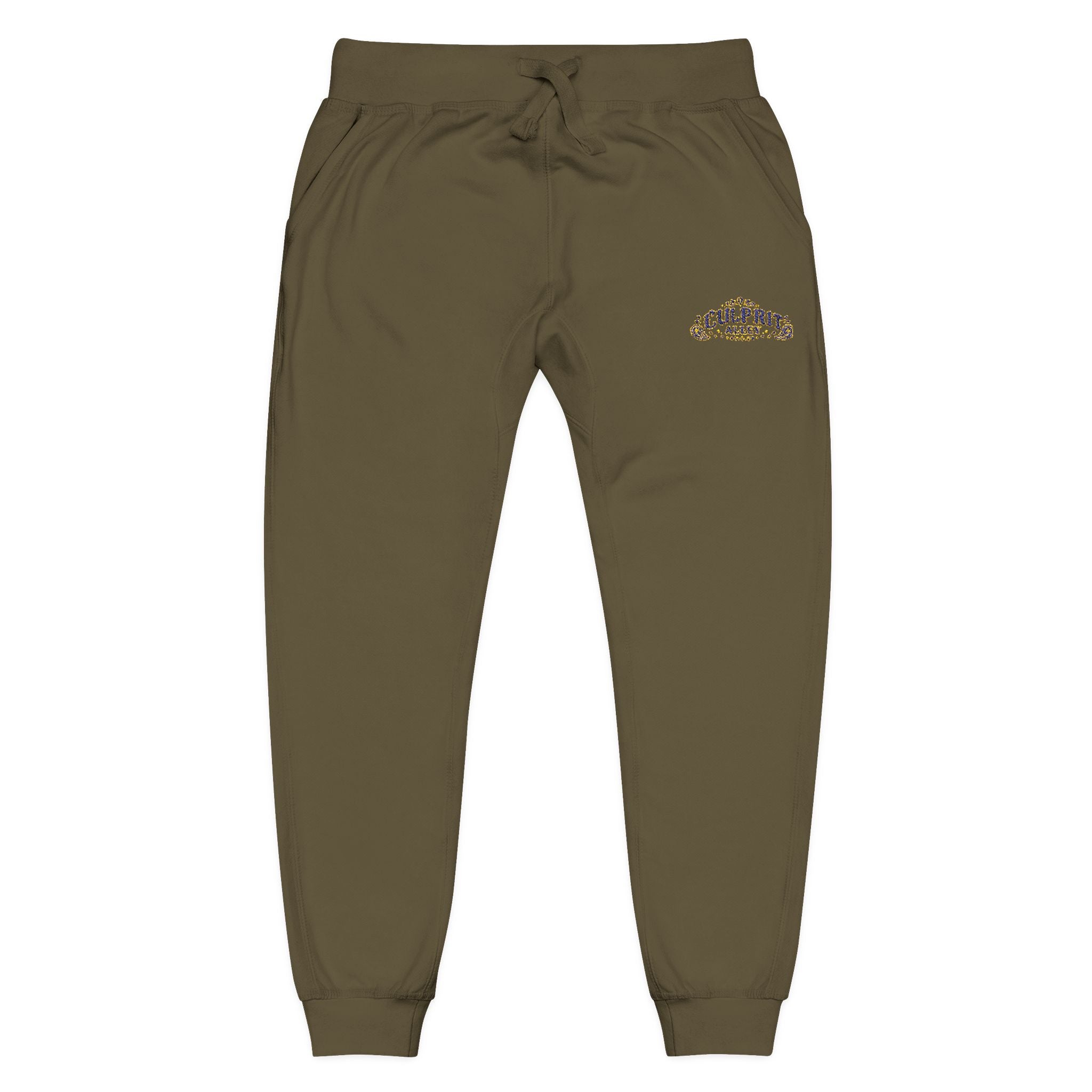 Embroidered 'California' Floral Sweatpants — Cozy Fleece Joggers