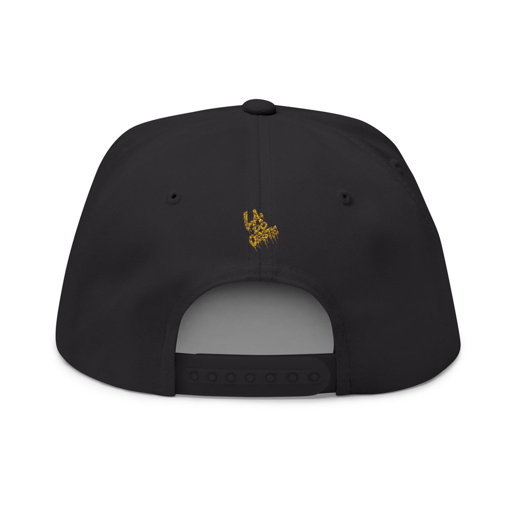 Royal Graffiti Flat Bill Cap — Embroidered CMR Crown Logo