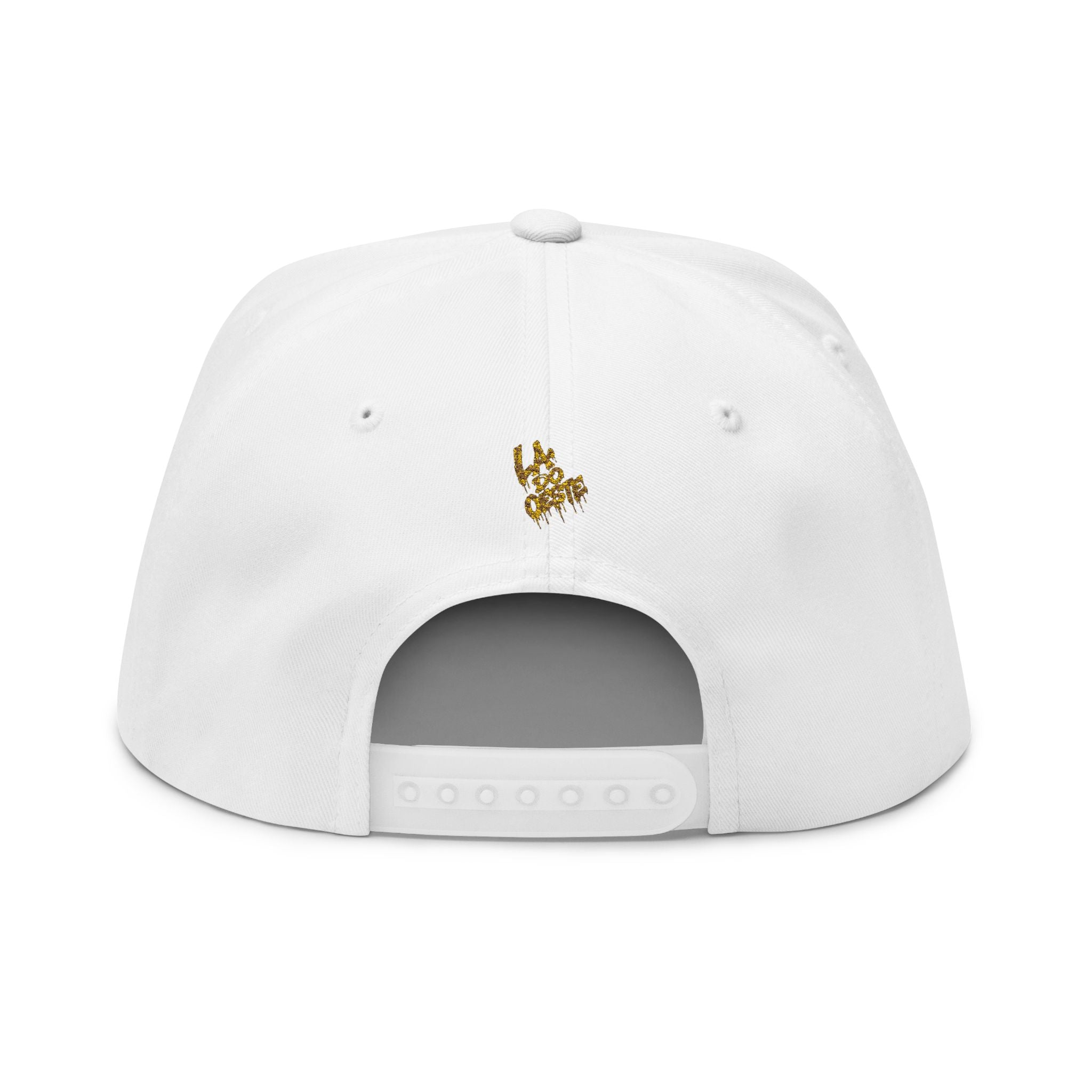 Royal Graffiti Flat Bill Cap — Embroidered CMR Crown Logo