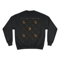 Champion Sweatshirt — Gold Monogram Luxury Pattern Crewneck