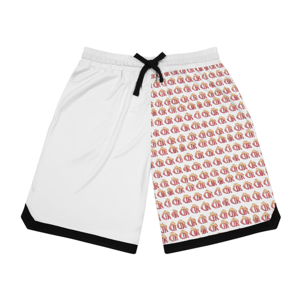 Live the Hustle Basketball Shorts — West LA Palm Logo AOP