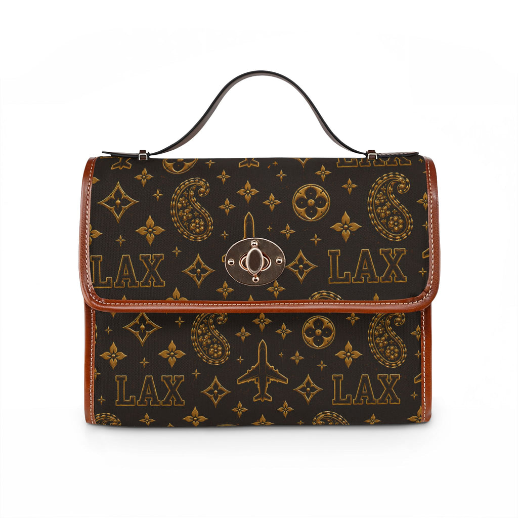 LAX Travel Canvas Satchel — Waterproof Designer-Style Flight Bag