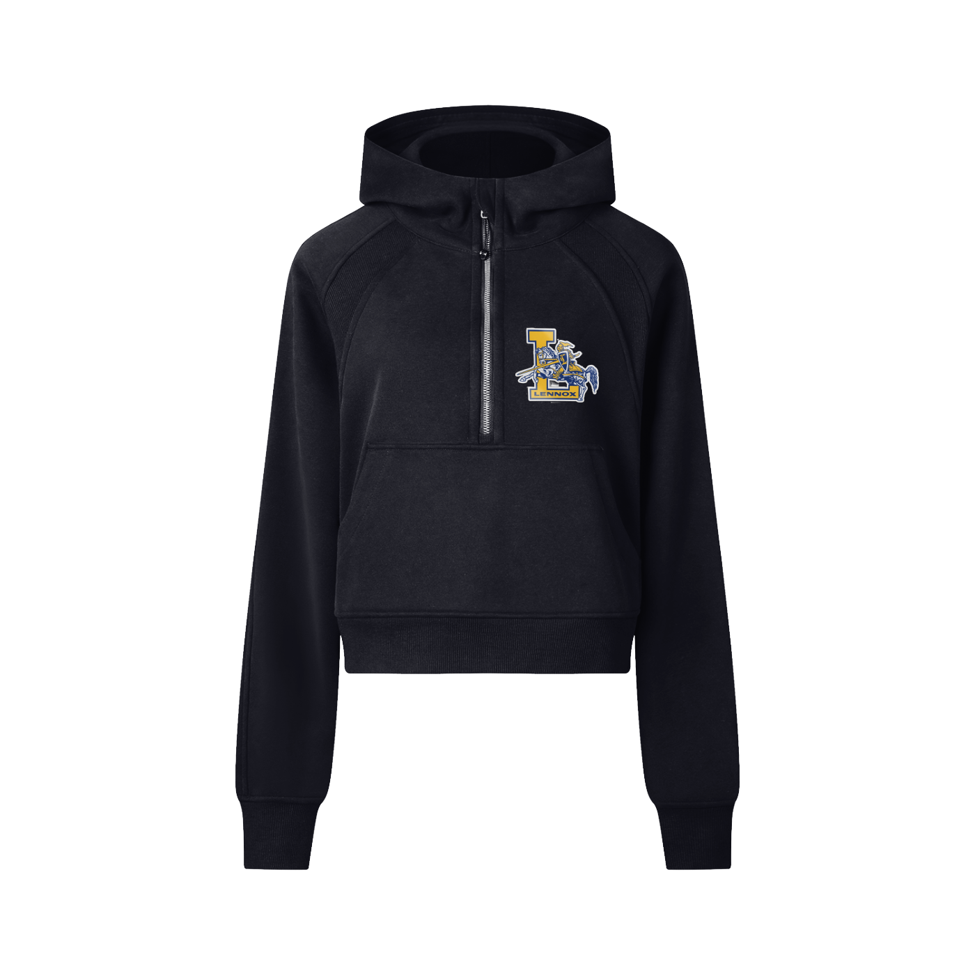 Cropped Half-Zip Hoodie