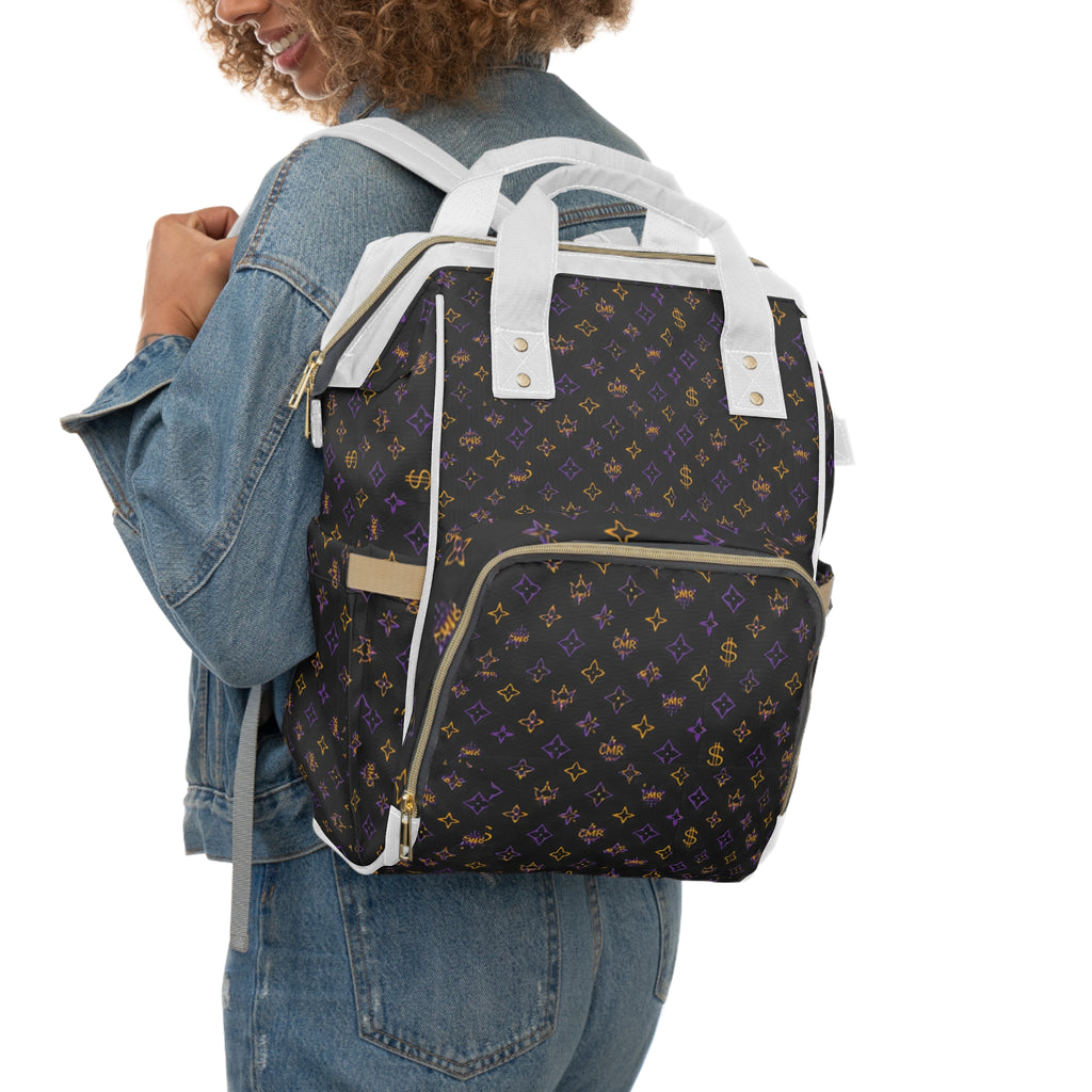 Luxury Multifunctional Diaper Bag Backpack — Waterproof Baby Changing Bag with Multiple Pockets