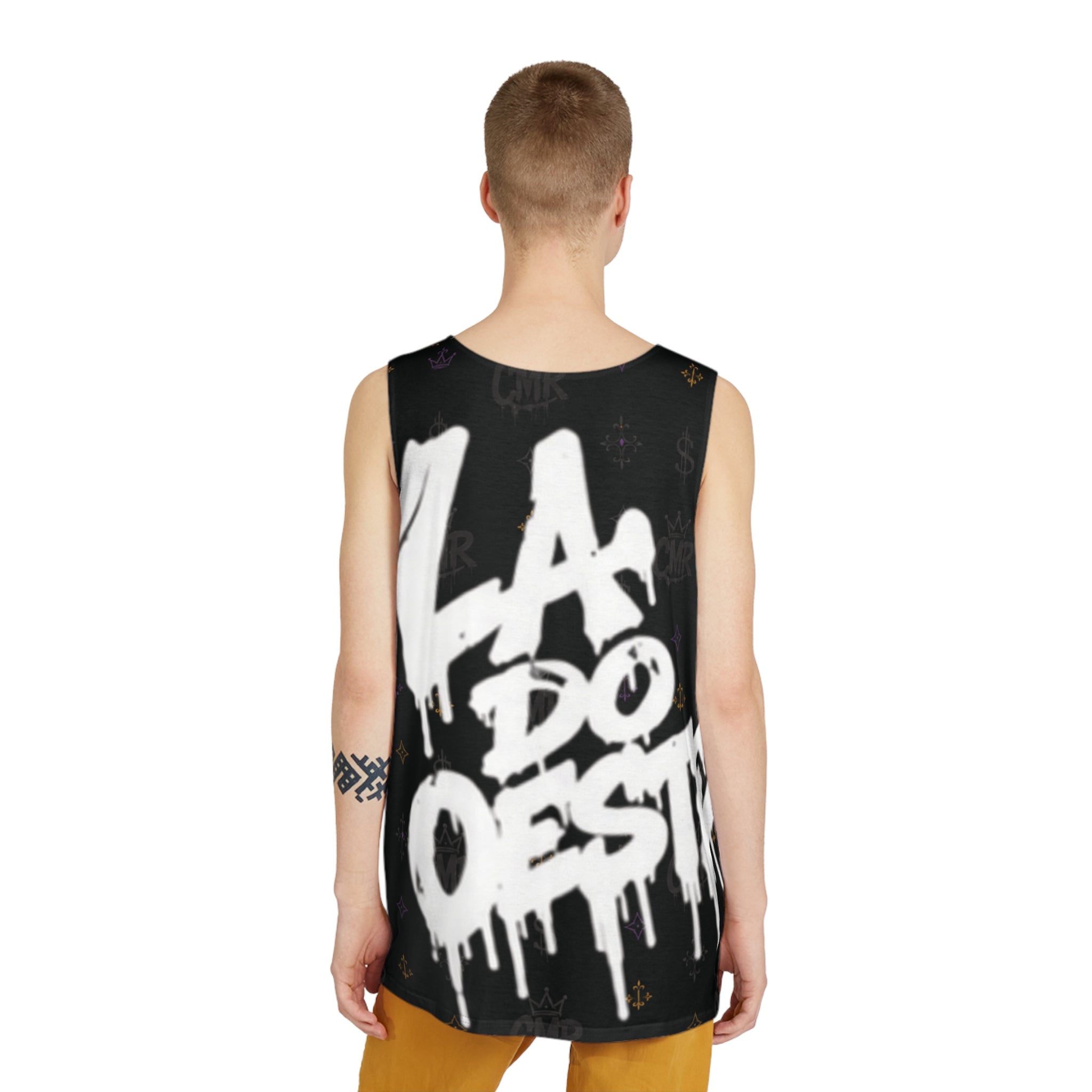 La Do Oeste Graffiti Tank Top — All-Over Print Streetwear for Men