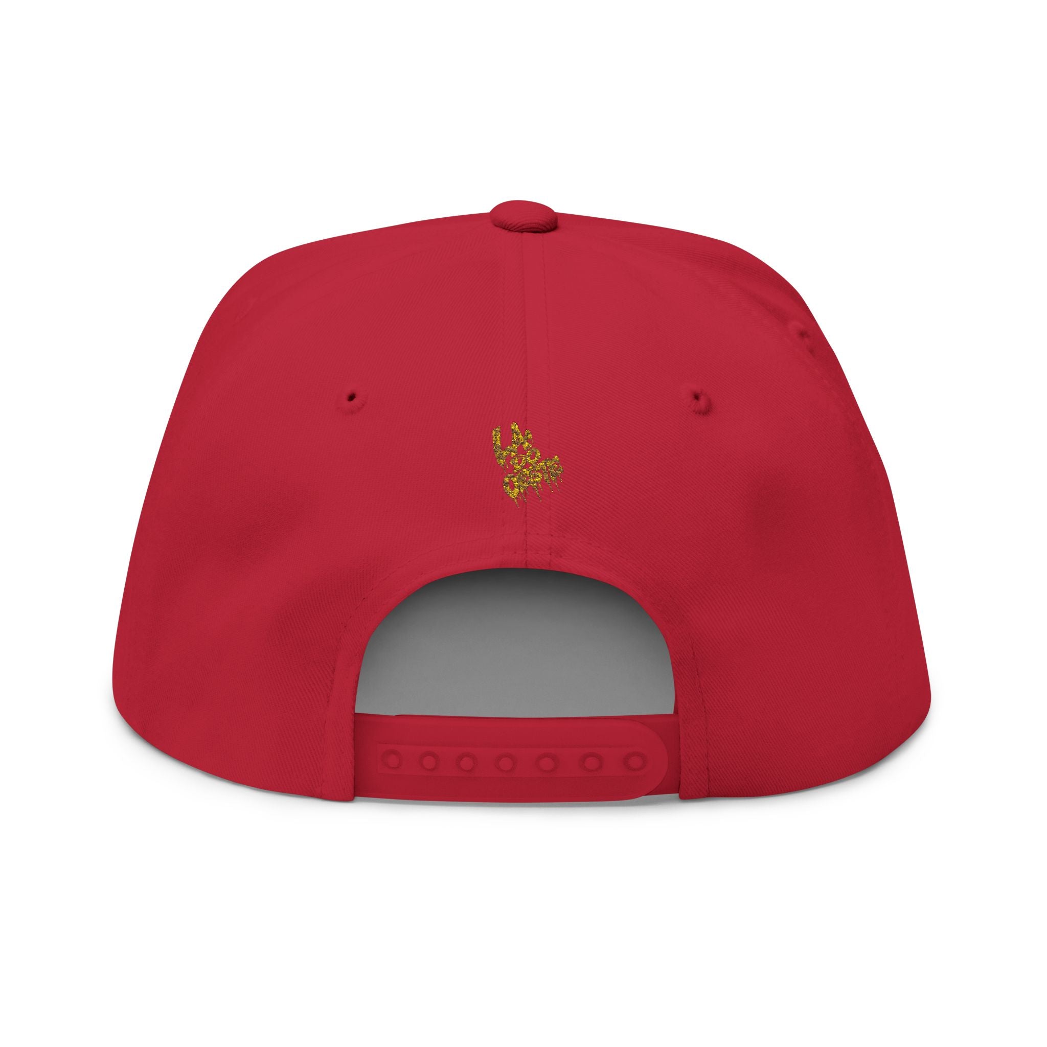 Royal Graffiti Flat Bill Cap — Embroidered CMR Crown Logo